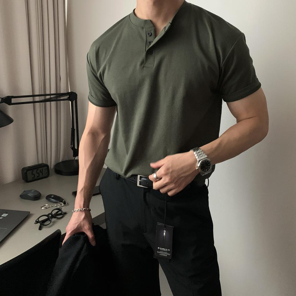 Mens Retro Heavy-Duty Polo Shirt