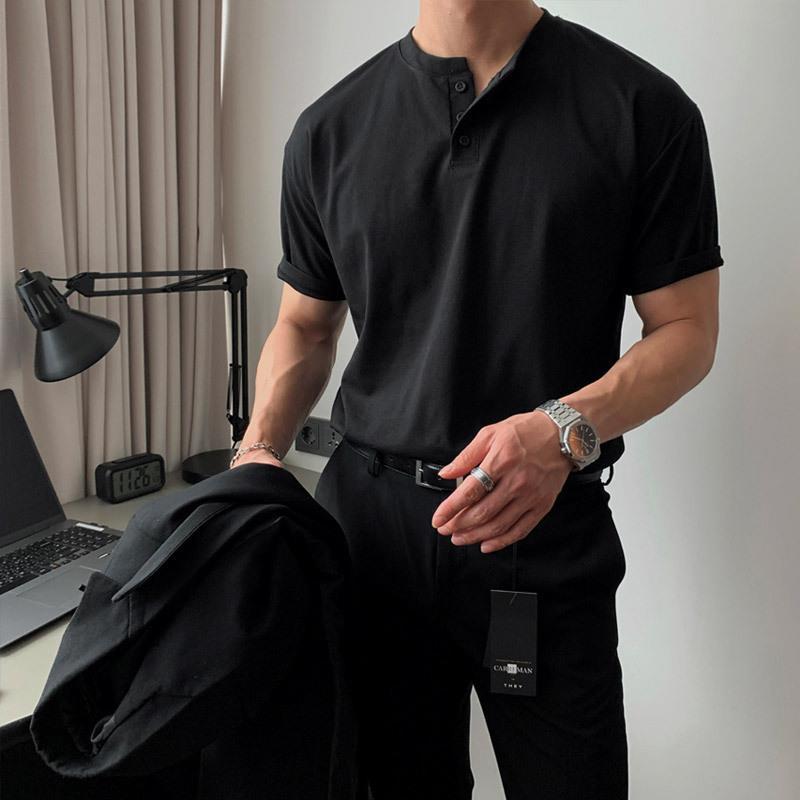 Mens Retro Heavy-Duty Polo Shirt