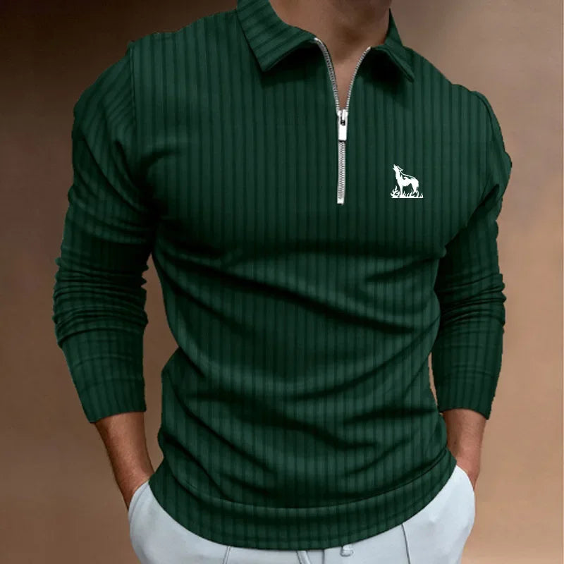 Men Casual Lapel Polo Shirt
