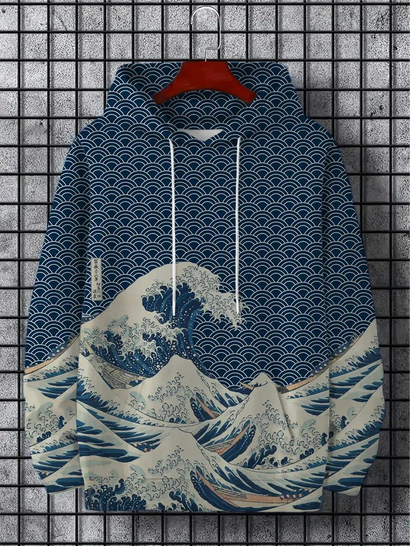 Japanese Harajuku fashion men's hoodie